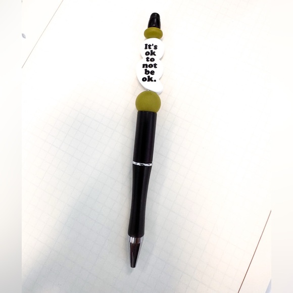 3/$15 Motivational Pen – “It’s ok to not be ok.” – Cute Novelty Pen - Picture 2 of 5